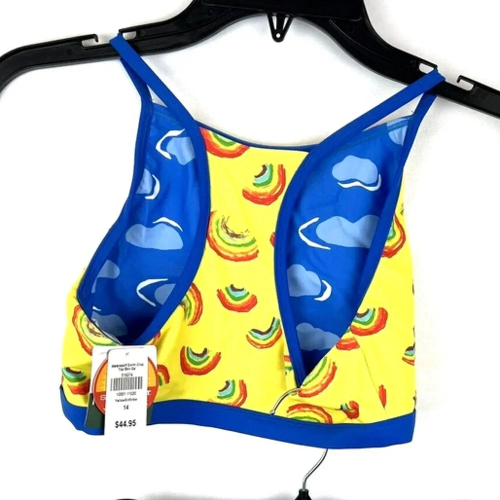 LL Bean Girl’s Yellow Two Piece Bikini Swimsuit Set Size 14